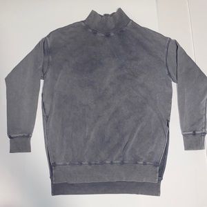 Free People Sweatshirt Tunic Mockneck